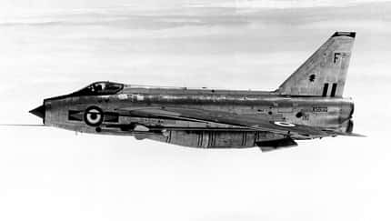 Eine English Electric Lightning der RAF im Flug