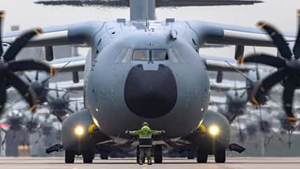 A400M, Bundeswehr, Luftwaffe Die vorerst letzte A400M der Luftwaffe in Wunstorf.