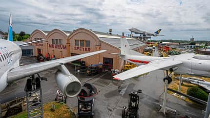 Ansichten und Exponate im Technik Museum Speyer