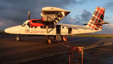 Flugplatz Tiree in Schottland (Hebriden).
