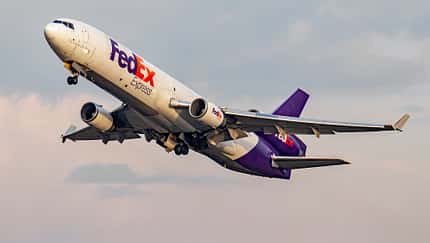 MD-11F von FedEx beim Start in Köln-Bonn