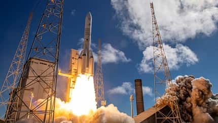 Ariane 64, P160C, Amazon Leo, Kourou Ariane 6 startet erstmals mit stärkeren Boostern