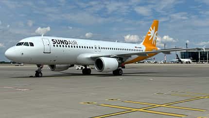 Airbus A320 von Sundair in neuer Lackierung