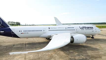 Lufthansa-Dreamliner testet kurze Lufteinlässe