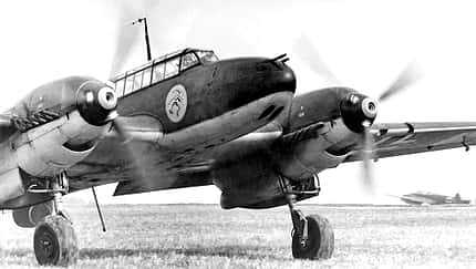 Messerschmitt Bf 110 C der I./Zerstörergeschwader 2 beim Rollen