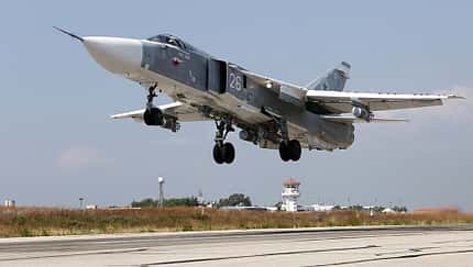 Suchoi Su-24 auf Latakia Air Base.