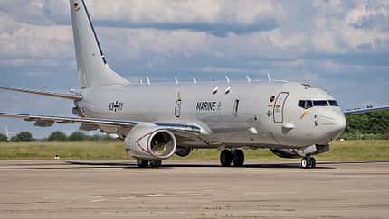 Boeing P-8A Poseidon der Marineflieger in Berlin.