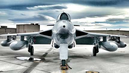 Hawker Hunter stürzt vor Kalifornien ins Meer