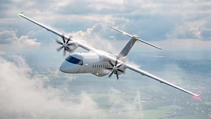 Rendering des Heart Aerospace ES-36 im Flug
