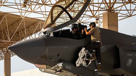 F-35 mit offenem Cockpit