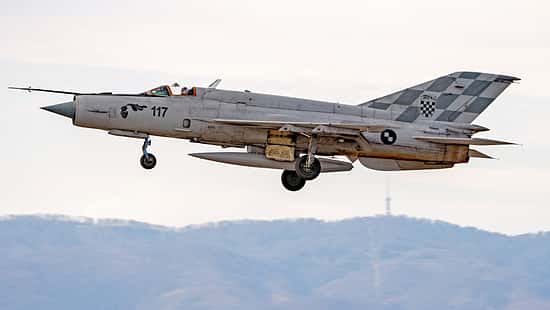 Kroatische MiG-21 in Zagreb, 2024