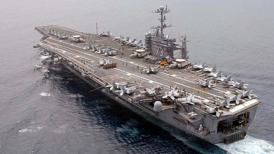 USS George Washington Flugdeck Luftaufnahme