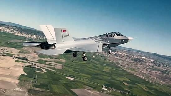 Kaan beim zweiten Flug.