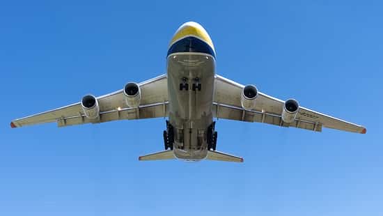 Antonow An-124 von Antonov Airlines in Aktion. 