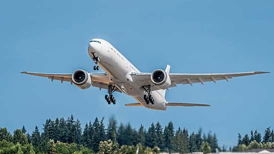 Erstflug der Boeing 777-9 WH286 am 5. August 2025