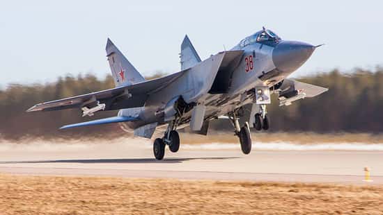 MiG-31BM bei der Landung