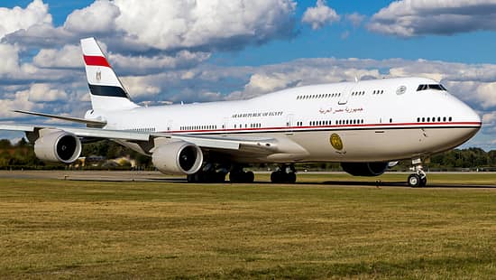Die von Lufthansa verstoßene 747-8I als VIP-Jet für Ägypten.