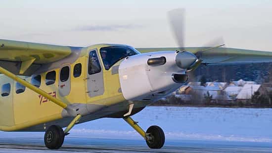 "Baikal-Flugzeug" LMS-901 startet erstmals mit russischem Motor.