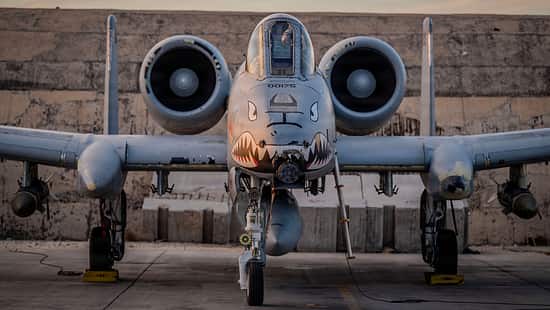 A-10 Thunderbolt II am Boden von vorne