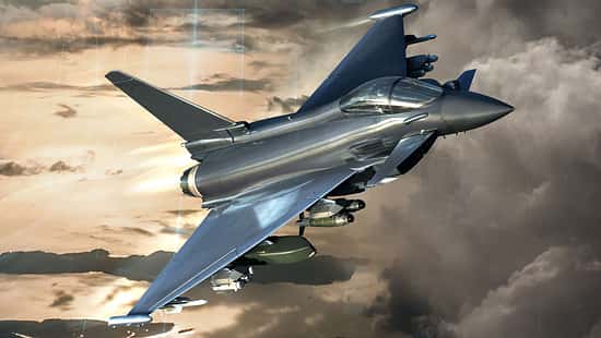 Eurofighter AMK im Flug Computergrafik
