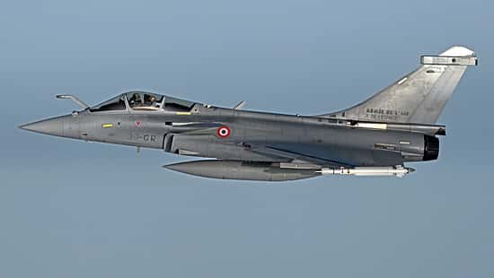 Eine Dassault Rafale der Armée de l'Air et de l'Espace  im Flug