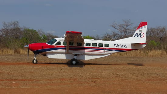 Cessna 208B Grand Caravan EX mit der Registrierung C9-MAF in Mosambik am Boden
