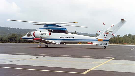Verbundhubschrauber Sikorsky S-72 am Boden