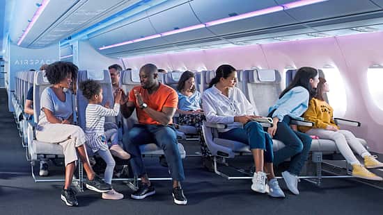 Airbus A350 Flugzeugkabine Konzept-Shooting