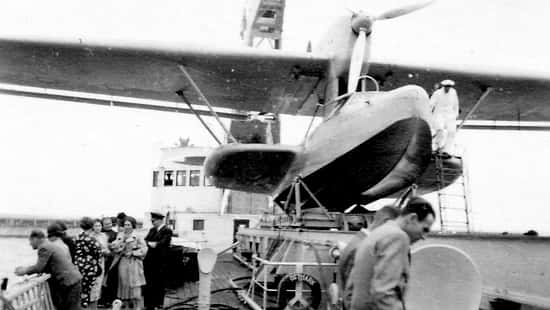 Historische Aufnahmen des Lufthansa-Luftpostdienstes über den Südatlantik in den 1930er-Jahren