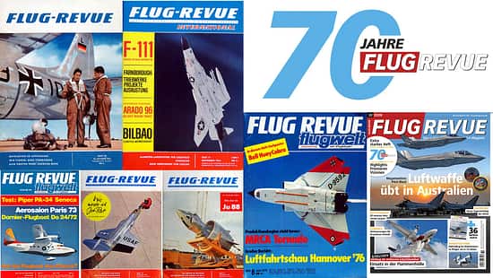 FLUG REVUE Titelbilder Kollage