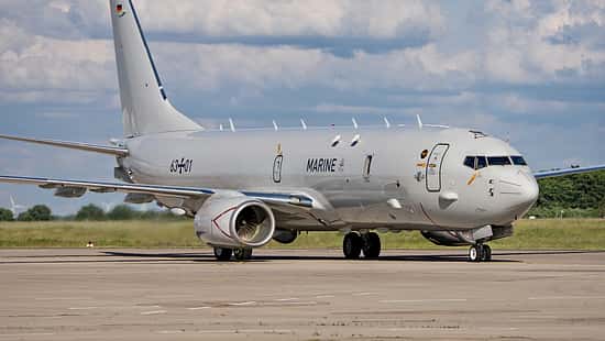 Boeing P-8A Poseidon der Marineflieger in Berlin.