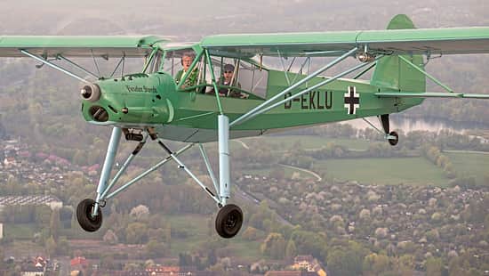 Detailaufnahmen Fieseler Fi 156 Storch D-EKLU in Kassel-Calden