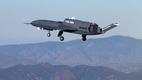 Northrop Grumman YFQ-48A Talon Blue im Flug