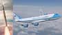 Sentinel-Nuklearrakete und VC-25B Air Force One (Montage)