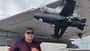 Abfangdrohne an Mikojan MiG-29 mit Person