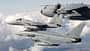 Luftaufnahme F-15J Eagle mit Eurofighter und A400M in Formation