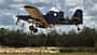OA-1K, Skyraider II, USAF, AT-802, Air Tractor OA-1K Skyraider II im Landeanflug auf einen Behelfsflugplatz.