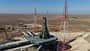 Progress MS-33 auf der Startrampe in Baikonur, um Ende März 2026 zur ISS aufzubrechen.