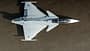 Saab Gripen F aus der Vogelperspektive