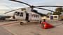 Mi-8 des ukrainischen Unternehmens H3Operations mit Löschbehälter.