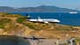 Skiathos Island International Airport, Flughafen Skiathos, JSI, Griechenland, Alexandros Papadiamantis International Airport, LGSK, Piste, Endanflug, easyJet, Ryanair, Landebahn, Jet2 Eine Boeing 737-800 von Ryanair im Endanflug auf den Skiathos Island International Airport