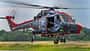 Sea Lyny-Hubschrauber der Marine beim Abschidesflug in Friedrichshafen.