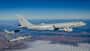 Airbus A330 Spanien im Flug bei der Betankung von zwei Eurofightern