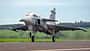 Saab Gripen Brasilien von schräg vorne auf der Runway