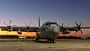 C-130J Hercules am Boden vor Sonnenuntergang