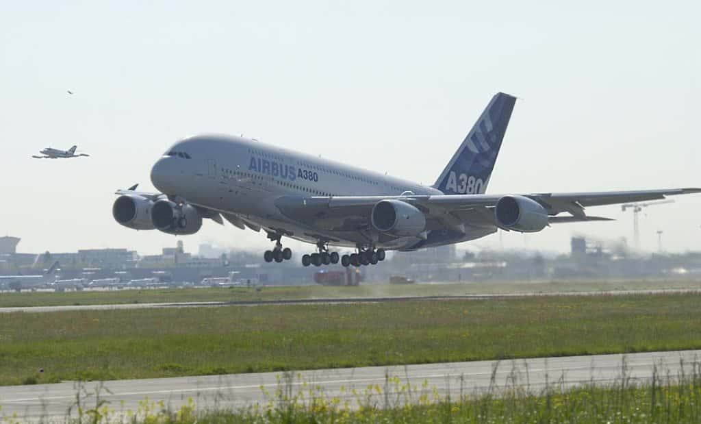 Grußkarte Mit Airbus A380 Motiv – Blanko Für Geburtstag & Jahrestag, 144x148 Mm