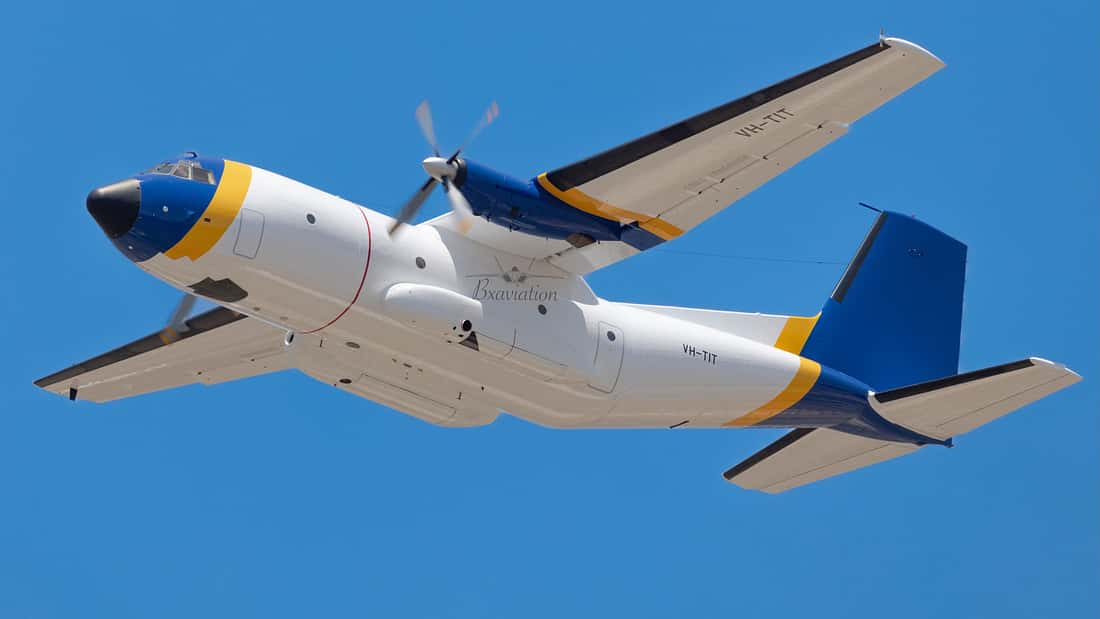 Erste Wasserabürfe in Australien: Endlich! Ex-deutsche Transall starten Löschbomber-Laufbahn