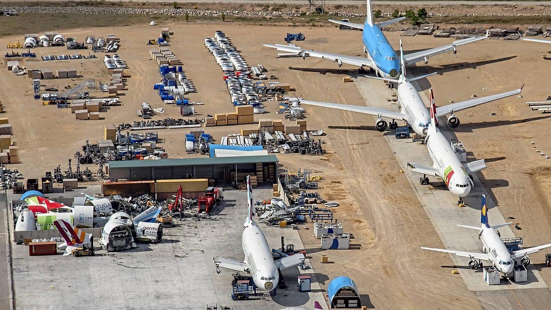 Airliner-Recycling bei TARMAC Aerosave: Wo Flugzeuge nach ihrer letzten Landung enden