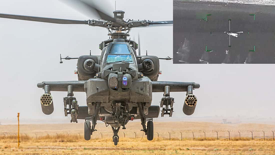 Apache-Kampfhubschrauber auf Drohnenjagd: Arabische AH-64 schießen auf Irans Kamikazedrohnen