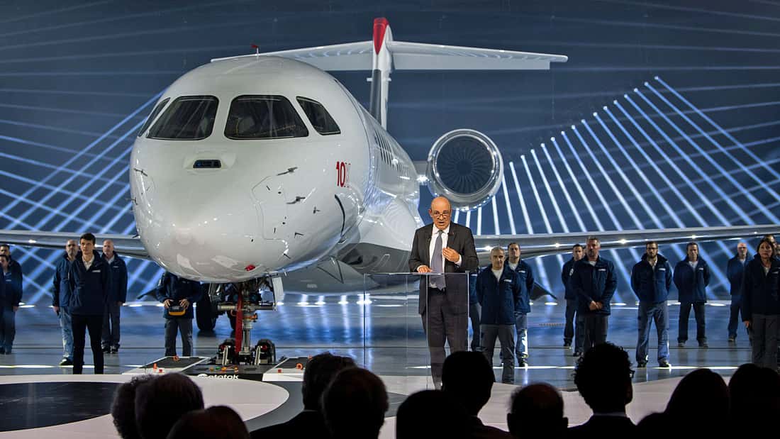 Roll-out der Falcon 10X: Hier kommt der neue Super-Bizjet von Dassault